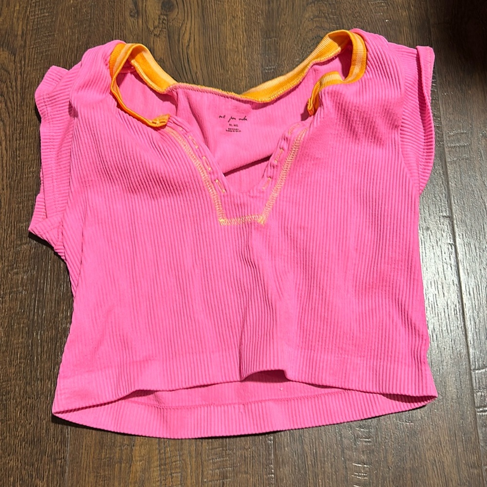 Urban outfitters out from under top pink and orange